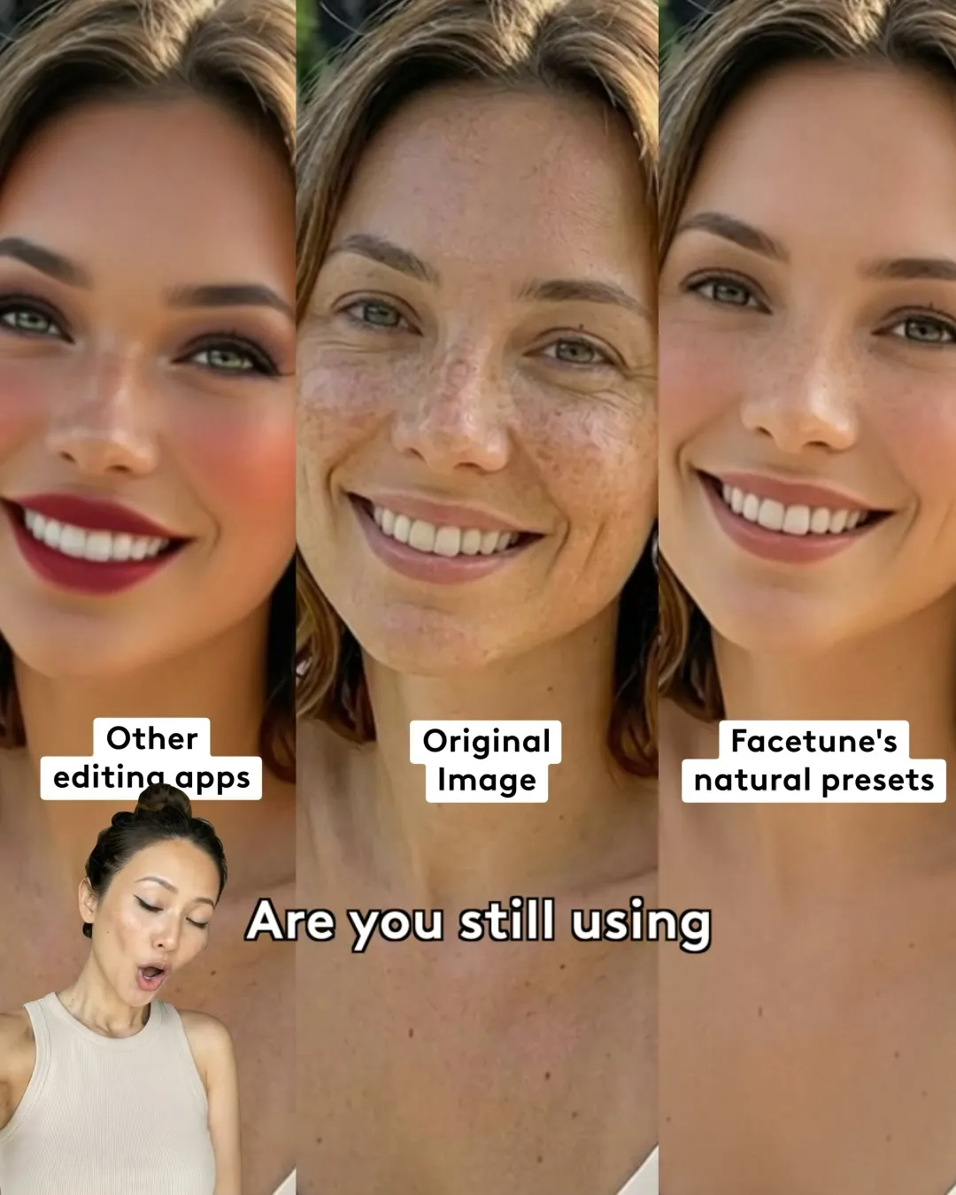 Advertising creative for Facetune: Video & Photo Editor