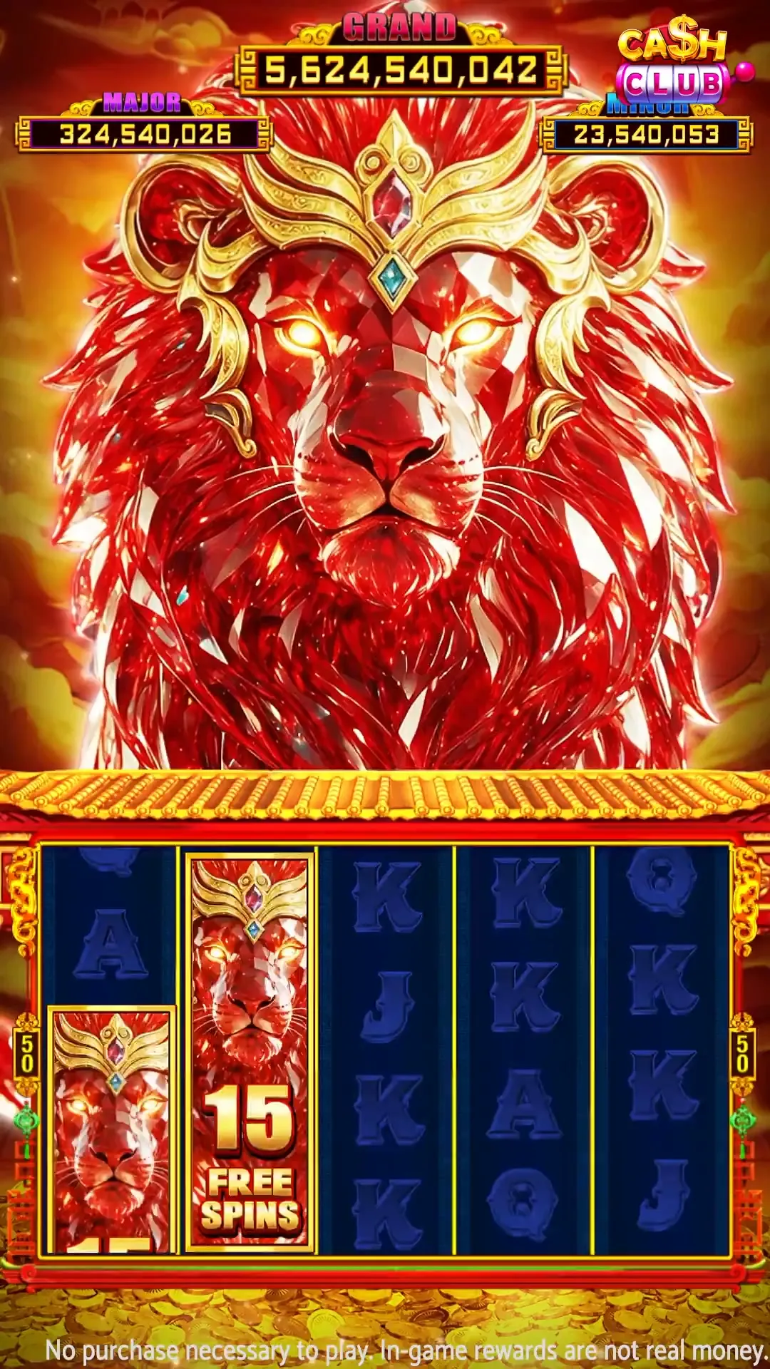 Advertising creative for Cash Club Casino - Vegas Slots