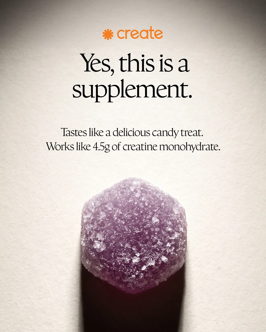 Create Wellness ad: NEW Sour Grape Flavor: Tastes Like Summer 🍇