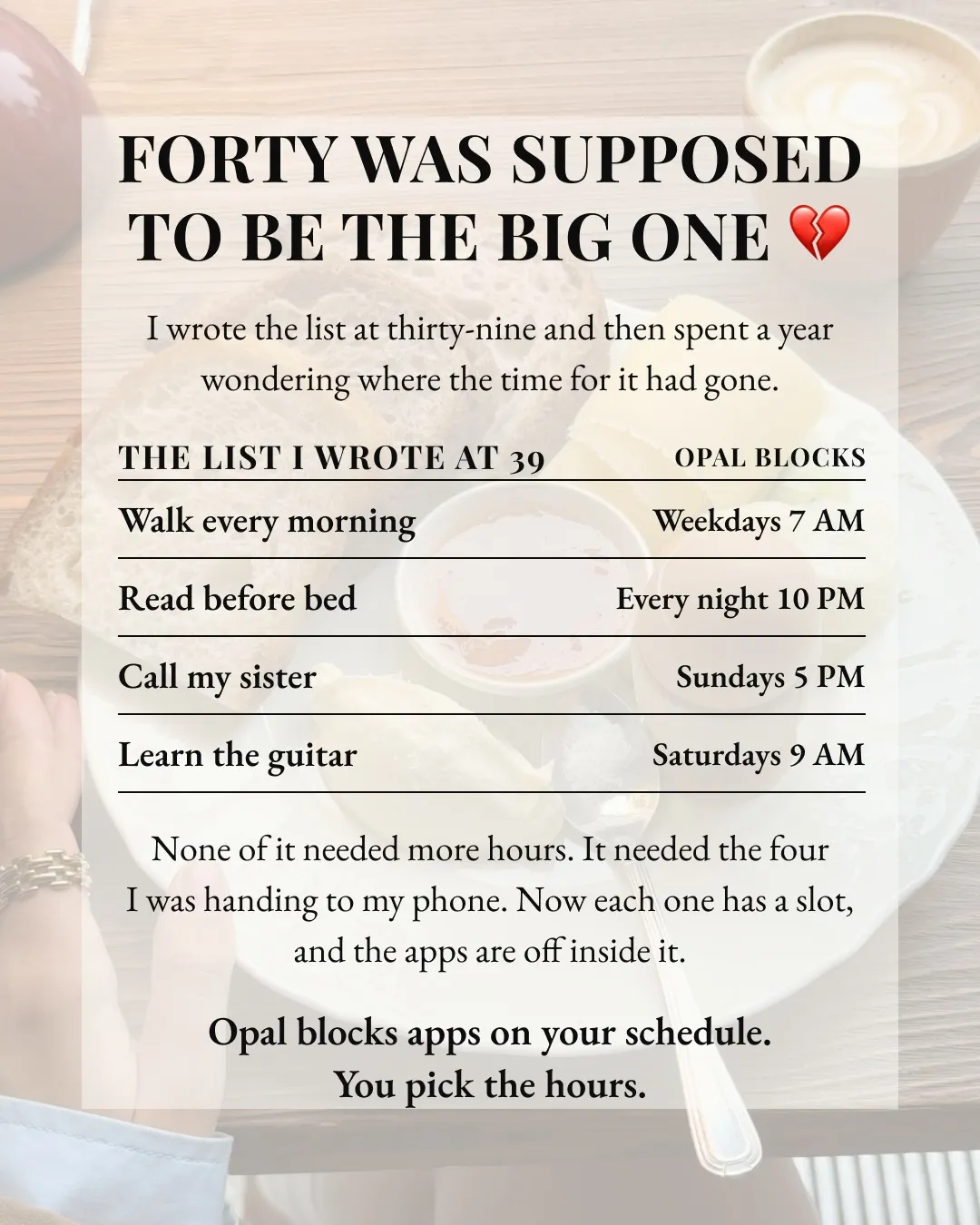 Advertising creative for Opal: Screen Time Control
