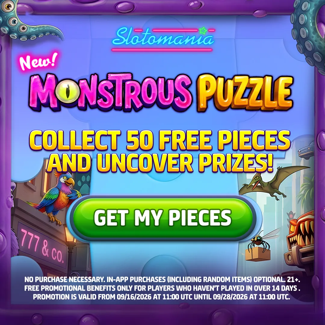 Advertising creative for Slotomania™ Slots Casino Games