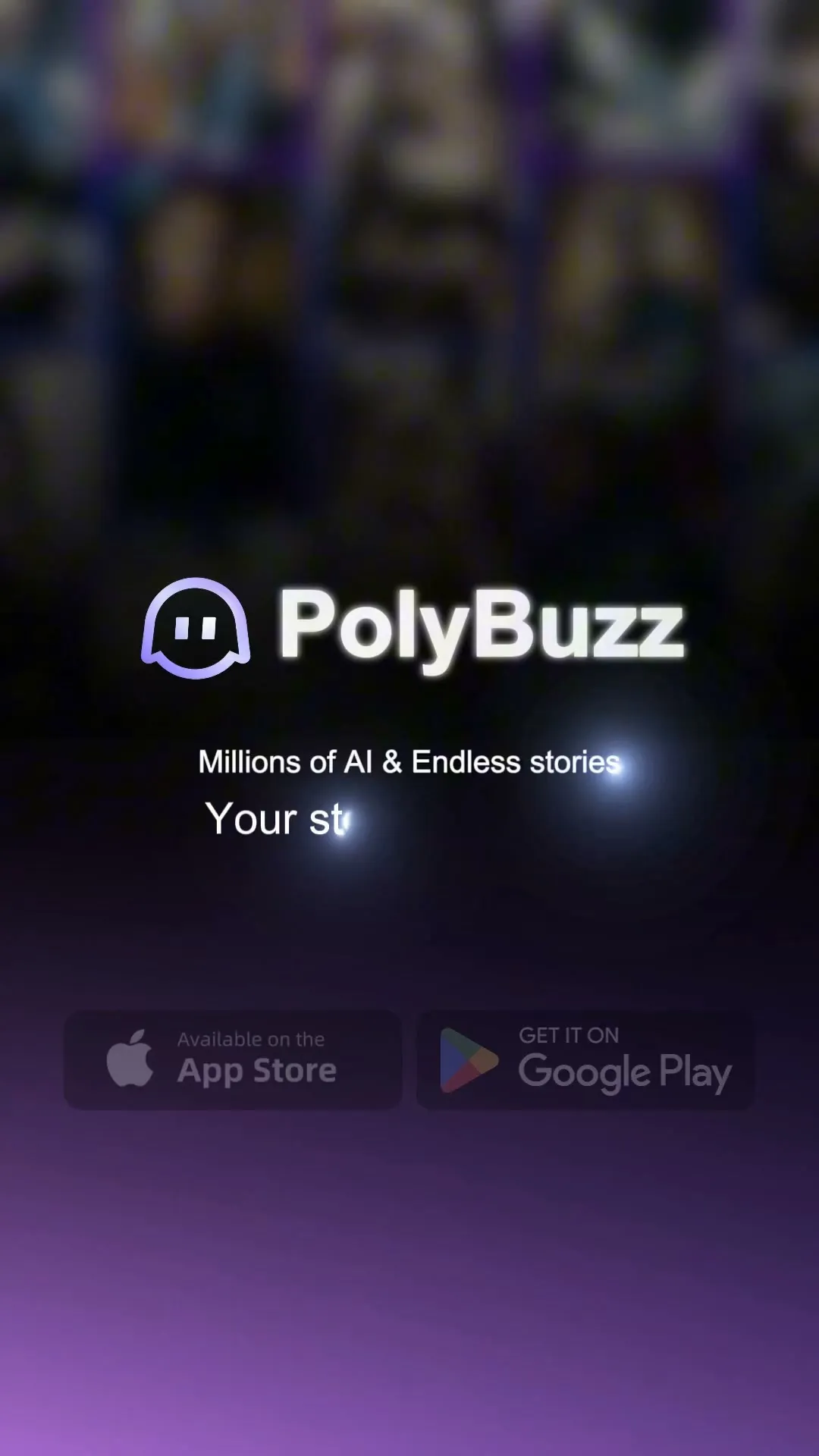 Advertising creative for PolyBuzz: Chat with AI Friends
