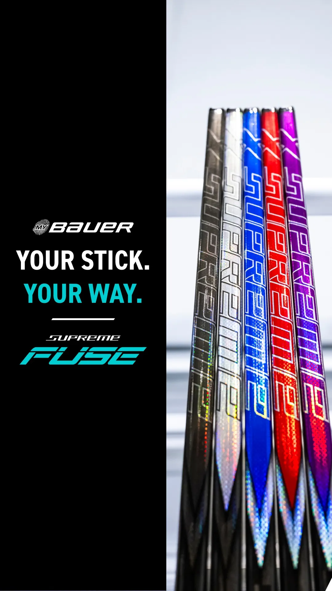 Bauer Hockey ad: Customize SUPREME FUSE Today