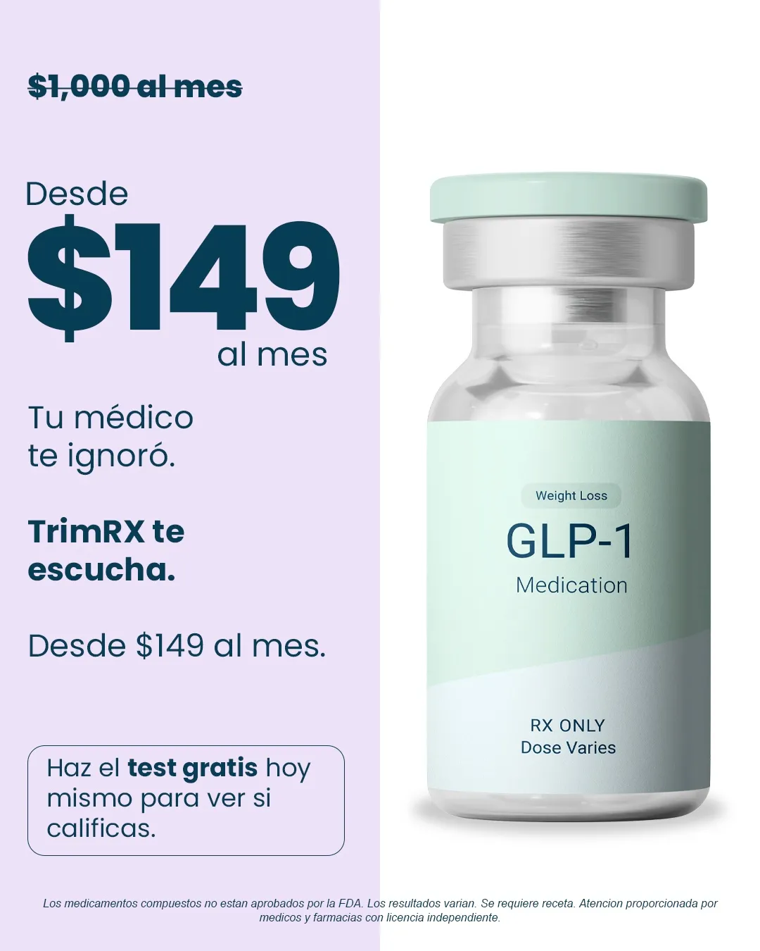 TrimRx. ad: Medicamentos GLP-1 por $149 al mes π