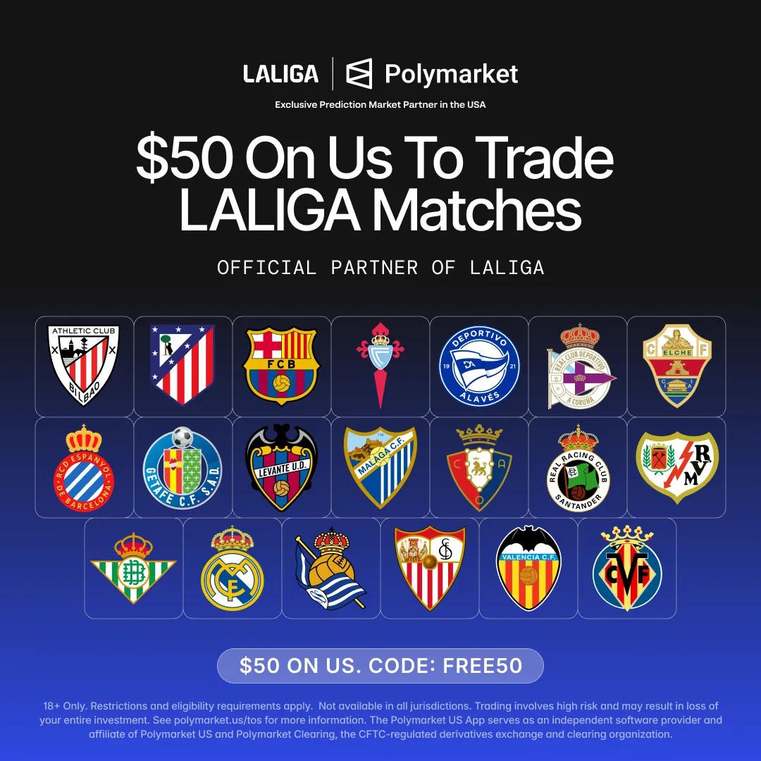 Advertising creative for Polymarket: Trade Live Sports