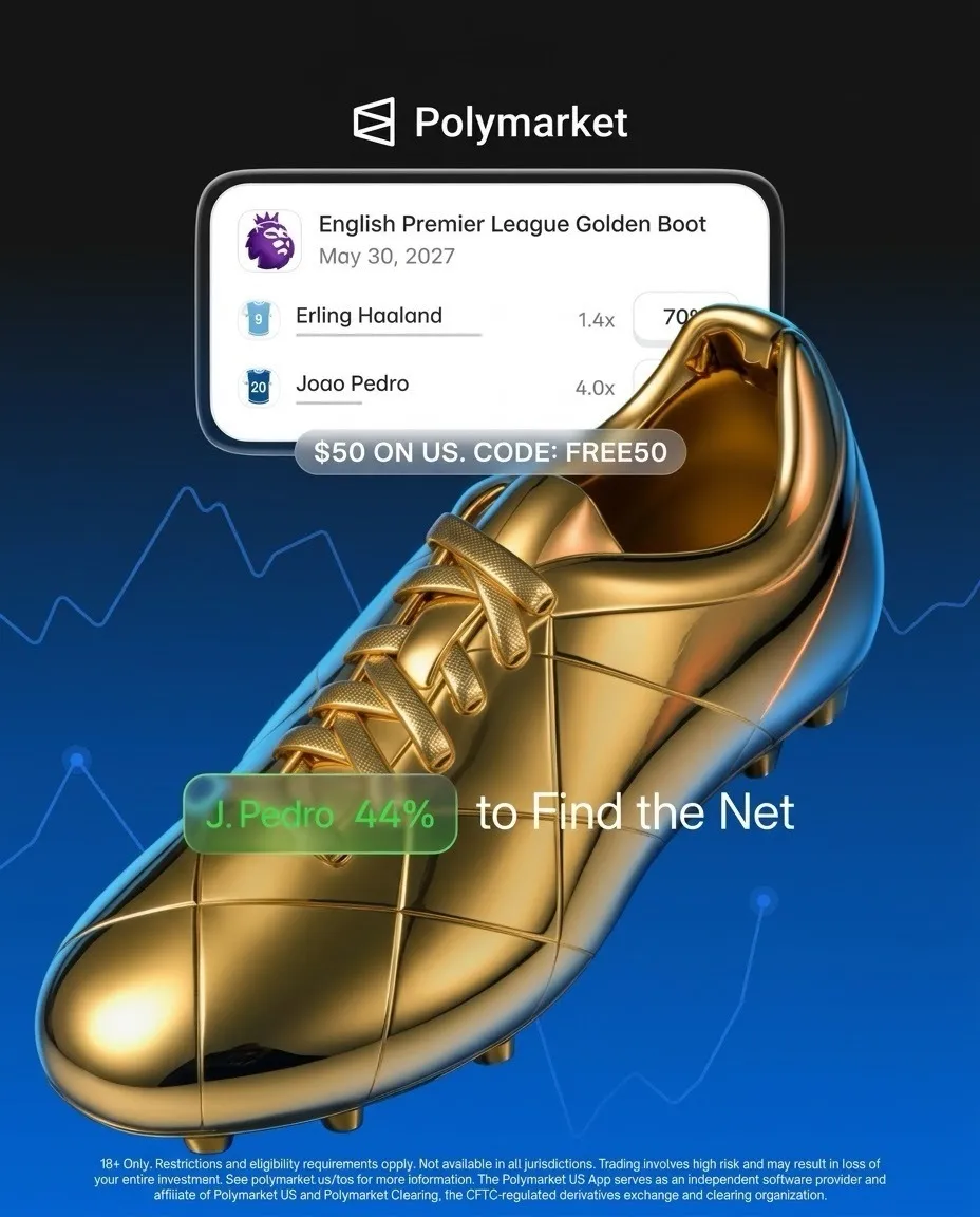 Advertising creative for Polymarket: Trade Live Sports