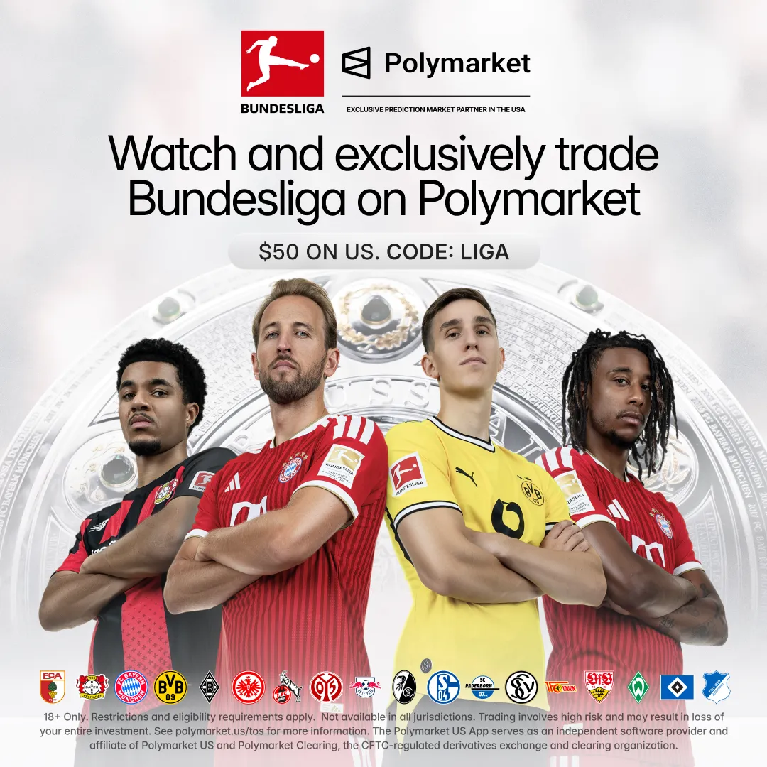 Advertising creative for Polymarket: Trade Live Sports