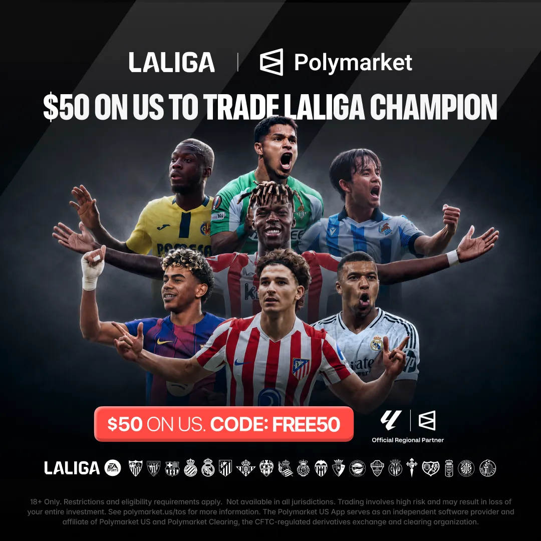 Advertising creative for Polymarket: Trade Live Sports