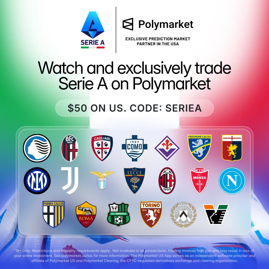 Advertising creative for Polymarket: Trade Live Sports