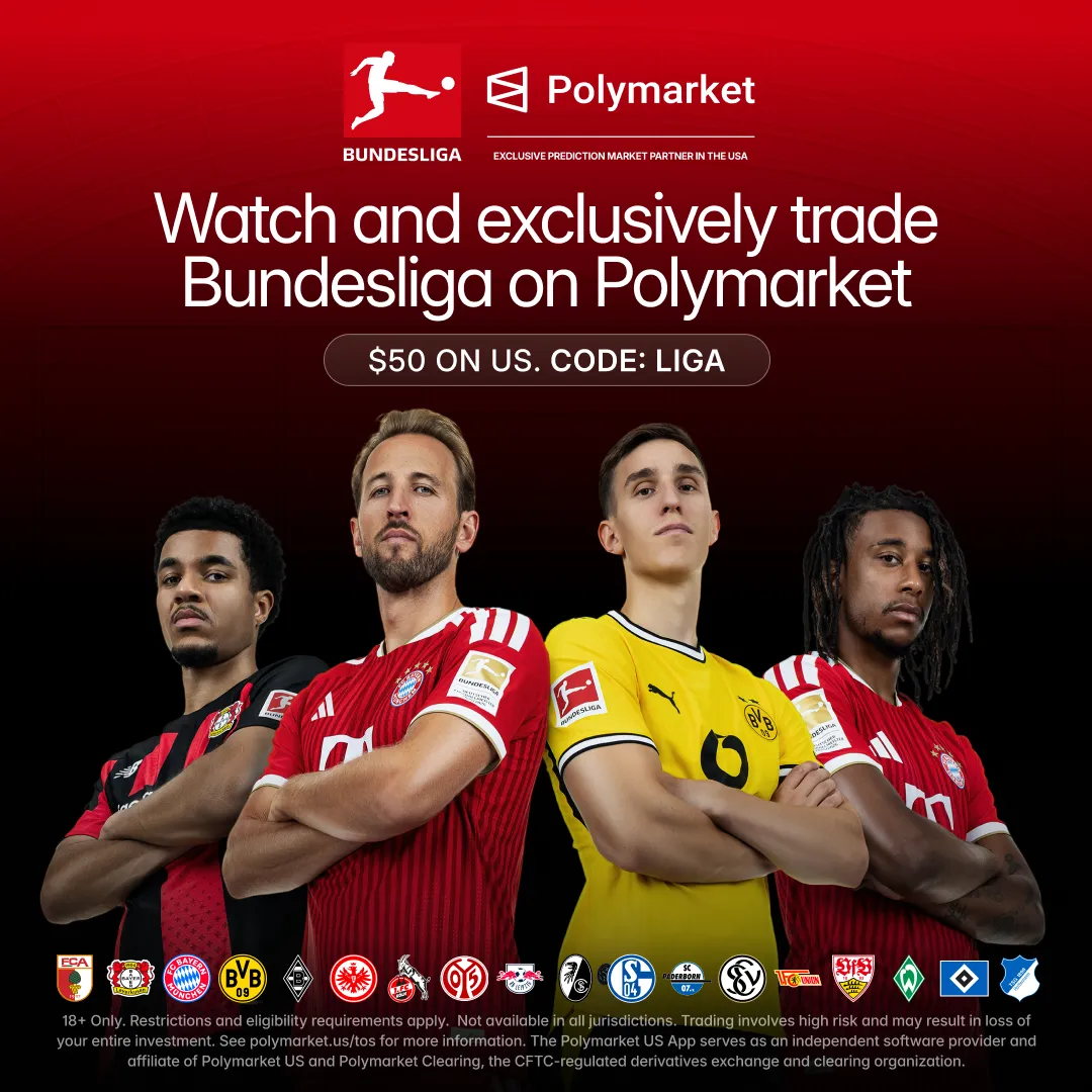 Advertising creative for Polymarket: Trade Live Sports
